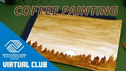 Instant Coffee Art Project: How To Create A Landscape Painting Instructional Video