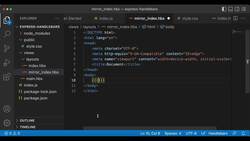 Express Framework Mastery: From Beginner to Advanced with Node.js - Default Layout Property with Handlebars in Express Instructional Video