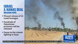 Celebrations erupt following word of Israel-Hamas ceasefire in Gaza News Clip