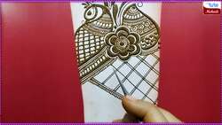 Front Hand Lotus Henna Design Instructional Video
