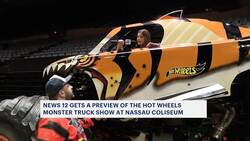 A sneak peek inside this weekend's Hot Wheels Monster Truck show at Nassau Coliseum News Clip