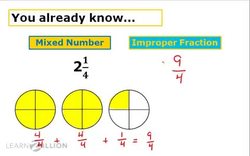 Finding the Reciprocal of Mixed Numbers by Renaming as Improper Fractions Instructional Video