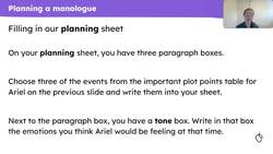 Writing a monologue in Ariel's voice from Shakespeare's 'The Tempest' Instructional Video