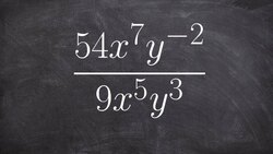 Simplifying a rational expression by using the rules of exponents Instructional Video