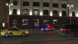 CLEAN : Anti riot police blocks access in Moscow city centre during protest News Clip