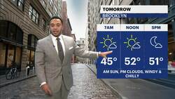 Sun and clouds with gusty conditions Sunday in Brooklyn News Clip