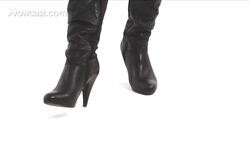 How to Walk in High-Heeled Boots Instructional Video