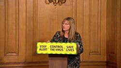 Sarah Albon answers questions at daily press conference on Covid-19 from Downing Street News Clip