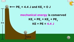 Practice Problem: Kinetic and Potential Energy of a Ball on a Ramp Instructional Video