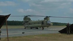CH-47 Chinook Helicopters Stock Footage
