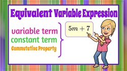 Equivalent Expressions & The Commutative Property | 6.EE.A.4 Instructional Video
