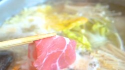Hot pot shabu in restaurant Stock Footage