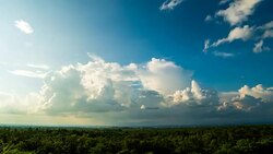 Timelapse colorful dramatic sky with cloud at sunset. Stock Footage
