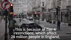 London quiet as Tier 4 restrictions halt Boxing Day sales News Clip