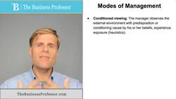 Modes of Management Instructional Video