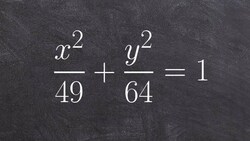 Graph an ellipse with the center at the origin Instructional Video