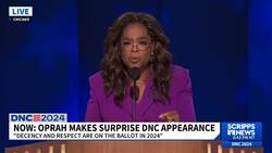 "We're not going back" - Oprah at DNC News Clip