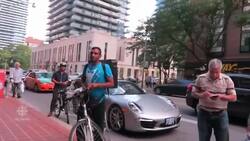 Toronto cab and bike courier collide on street News Clip