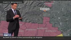 L.A. fires threaten to spread as officials guard against looting News Clip