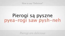How to Say "Delicious" in Polish Instructional Video