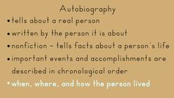 Autobiography: Brainstorming Instructional Video