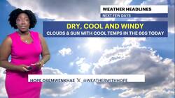 STORM WATCH: Dry, cool and windy temperatures in The Bronx News Clip