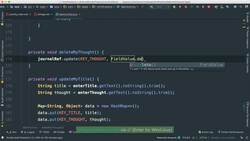 Comprehensive Android Developer Bootcamp - Firestore - Deleting Data Instructional Video