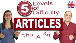 Articles in English - 5 Levels of Difficulty Instructional Video