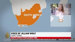 South Africa: Parliament building in Cape Town catches fire News Clip