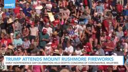 President Trump Attends Mount Rushmore Fireworks Celebration News Clip