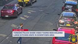 Dramatic video shows Yonkers man tasered while wielding knife News Clip