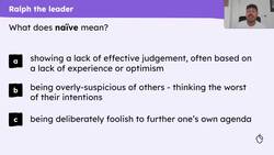 Considering the presentation of Ralph in Golding's 'Lord of the Flies' Instructional Video
