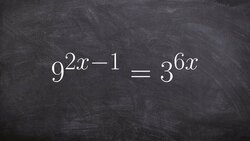 Using the property of equality to solve equations with exponents Instructional Video
