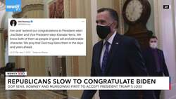 Republican Lawmakers Slow To Congratulate Joe Biden, Kamala Harris News Clip