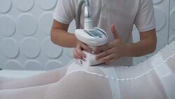 Beautiful girl in massage salon Stock Footage