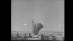 World War II Nazi Dive Bomber Explosions Stock Footage