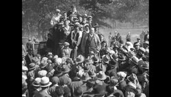 Bennett Champ Clark campaigns for senator News Clip