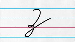 Uppercase Cursive Letter Z Instructional Video