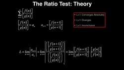 Series | The Ratio Test: Theory and 1 Example Instructional Video