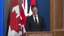 Ukraine Crisis: UK, Canadian & Dutch Prime Ministers Press Conference in London News Clip