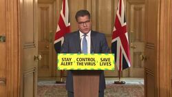 UK: Daily Coronavirus press conference in 10 Downing Street hosted by Alok Sharma MP, Part Five. News Clip
