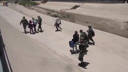 CLEAN : Mexican National Guard detains migrants at US border News Clip