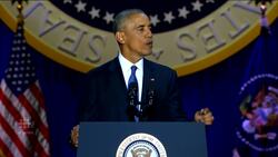 Obama thanks the American people News Clip