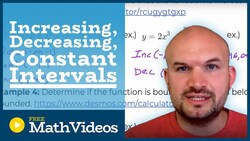 Increasing, decreasing constant intervals Instructional Video