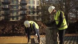 Rishi Sunak laying paving blocks News Clip