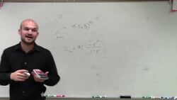 Evaluating the partial sum of a geometric series Instructional Video