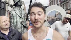 Irish singer Cian Ducrot surprises fans with pop-up concert at Dublin portal News Clip