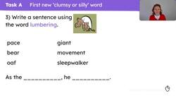 More rich vocabulary associated with clumsy or silly words Instructional Video