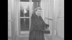 Current US First Lady Bess Truman and incoming First Lady Mamie Eisenhower meet at the White House News Clip