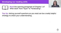 Developing reading skills by responding to Murakami's 'After Dark' Instructional Video